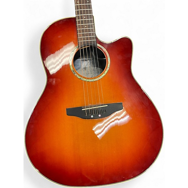 Used Ovation Pinnacle CU147 Sunburst Acoustic Electric Guitar