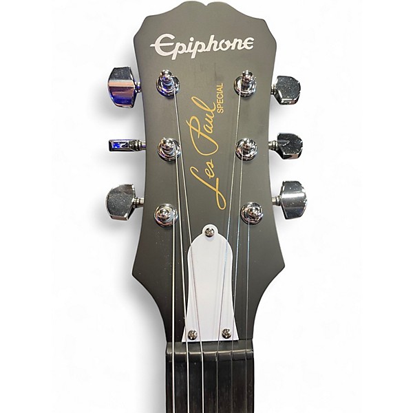 Used 2025 Epiphone Les Paul Special I Black Solid Body Electric Guitar