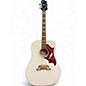 Used 2025 Epiphone Dove Pro Antique White Acoustic Electric Guitar thumbnail