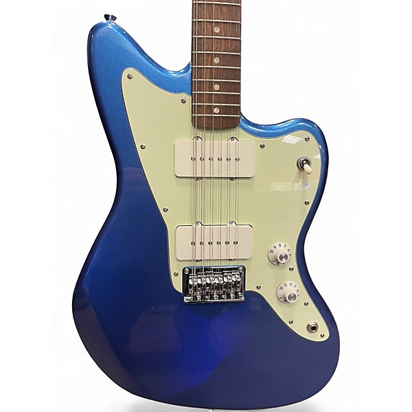 Used 2024 Squier Paranomal Jazzmaster 12 String Blue Sparkle Solid Body Electric Guitar