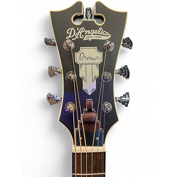 Used 2025 D'Angelico DAPCSG200MBLKCPEX Black Acoustic Electric Guitar