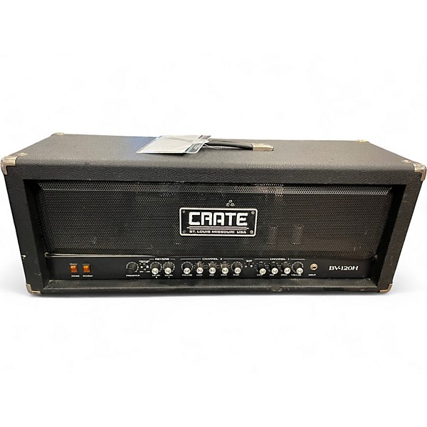 Used 1990s Crate BV120H Blue Voodoo 120W Tube Guitar Amp Head