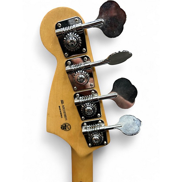 Used Fender PLAYER MUSTANG PJ BASS Amber Electric Bass Guitar