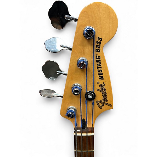 Used Fender PLAYER MUSTANG PJ BASS Amber Electric Bass Guitar