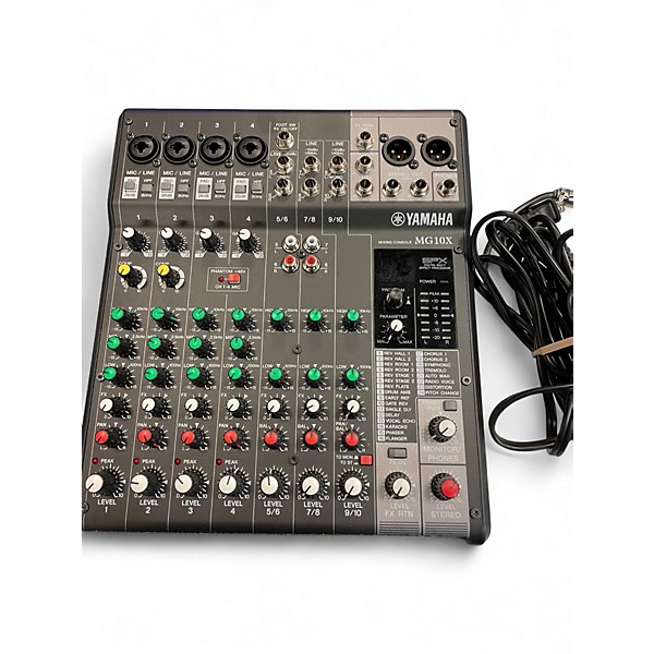 Used Yamaha MG10XU 10 Channel Mixer with Effects Unpowered Mixer