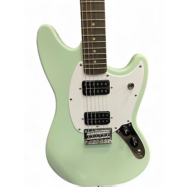 Used Squier Bullet Mustang HH Surf Green Solid Body Electric Guitar