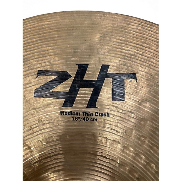 Used Zildjian 16in ZHT Medium Thin Crash Cymbal