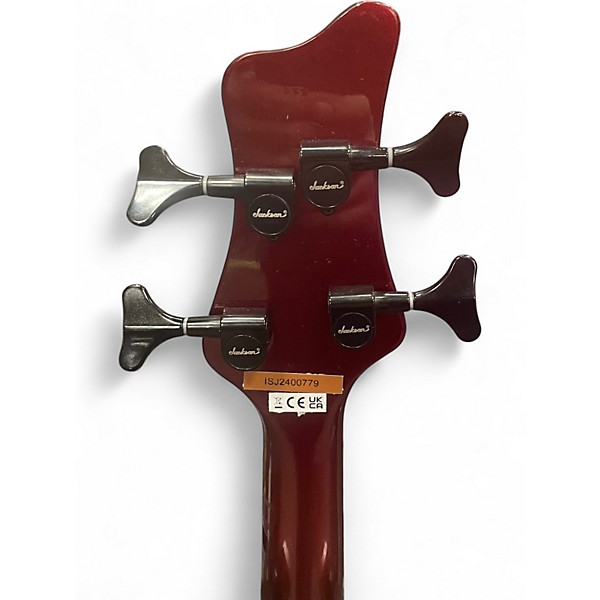 Used Jackson X Series Spectra Candy Apple Red Metallic Electric Bass Guitar
