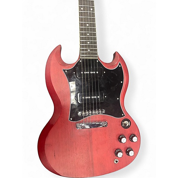 Used Epiphone SG Classic Worn Cherry Solid Body Electric Guitar