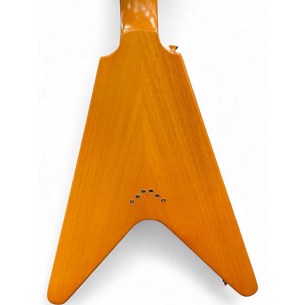 Used Epiphone 1958 Korina Flying V Outfit aged natural Solid Body Electric Guitar