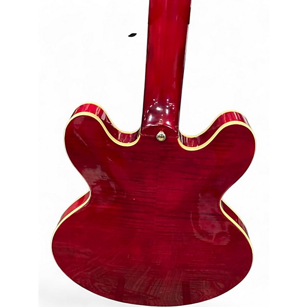 Used Michael Kelly Deuce Crimson Red Trans Hollow Body Electric Guitar