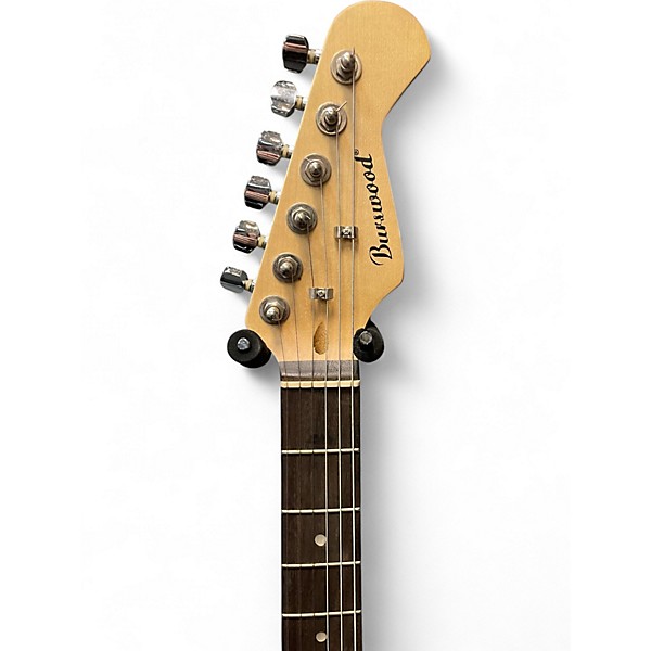 Used Burswood doublecut Black Solid Body Electric Guitar