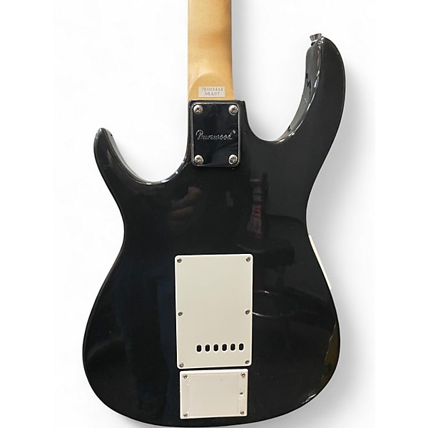 Used Burswood doublecut Black Solid Body Electric Guitar