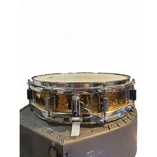 Used Ludwig 13X3 LB553K Hand Hammered Piccolo Gold Drum