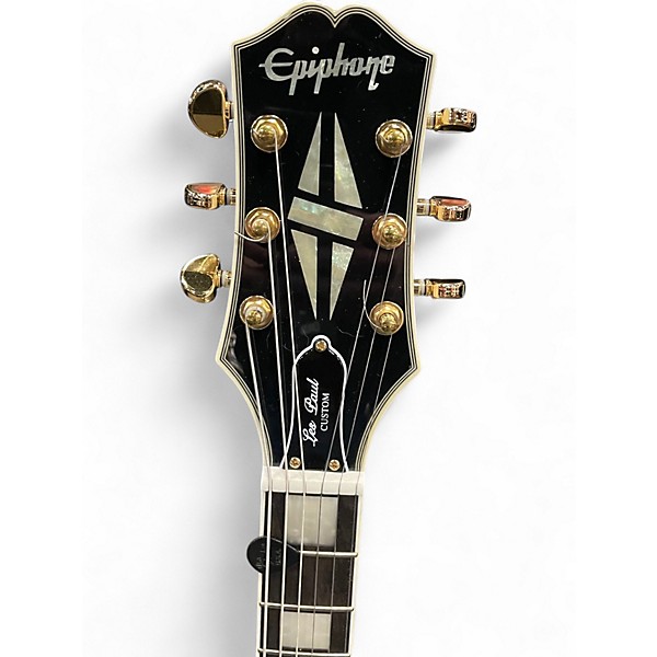 Used Epiphone LES PAUL CUSTOM Alpine White Solid Body Electric Guitar