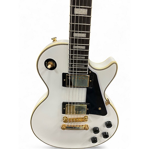 Used Epiphone LES PAUL CUSTOM Alpine White Solid Body Electric Guitar
