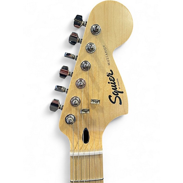 Used Squier MUSTANG Black Solid Body Electric Guitar