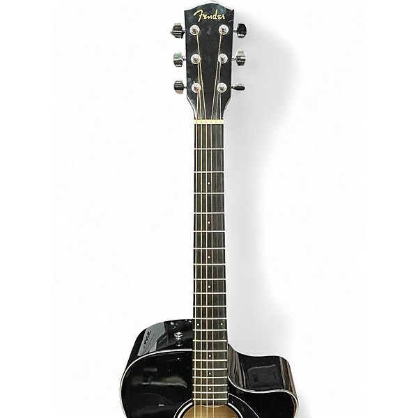 Used Fender CD60SCE DREADNOUGHT Black Acoustic Electric Guitar