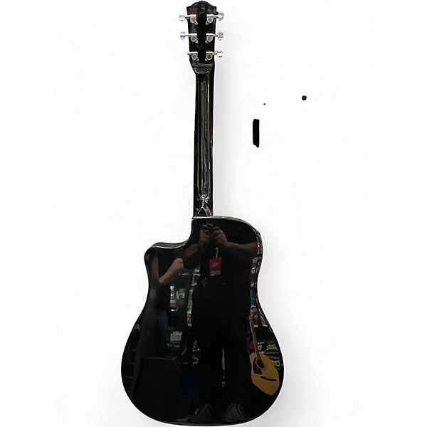 Used Fender CD60SCE DREADNOUGHT Black Acoustic Electric Guitar