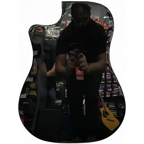 Used Fender CD60SCE DREADNOUGHT Black Acoustic Electric Guitar