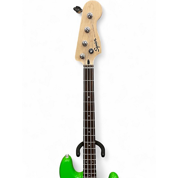 Used Squier limited edition sonic precision bass lime green Electric Bass Guitar