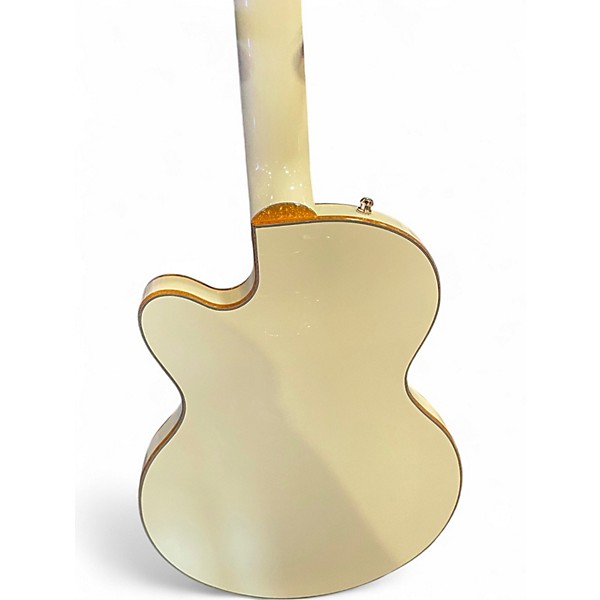Used 2023 Gretsch Guitars Chris Rocha Signature Electromatic Broadkaster Jr. White Hollow Body Electric Guitar