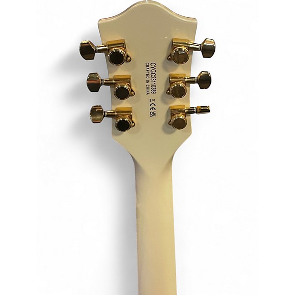 Used 2023 Gretsch Guitars Chris Rocha Signature Electromatic Broadkaster Jr. White Hollow Body Electric Guitar