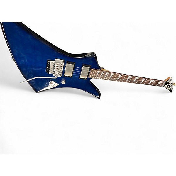 Used Jackson KELLY KE3 (REPLACED PICKUPS EMG 81/60) Blue Solid Body Electric Guitar