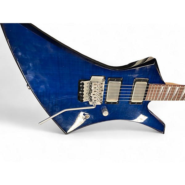 Used Jackson KELLY KE3 (REPLACED PICKUPS EMG 81/60) Blue Solid Body Electric Guitar