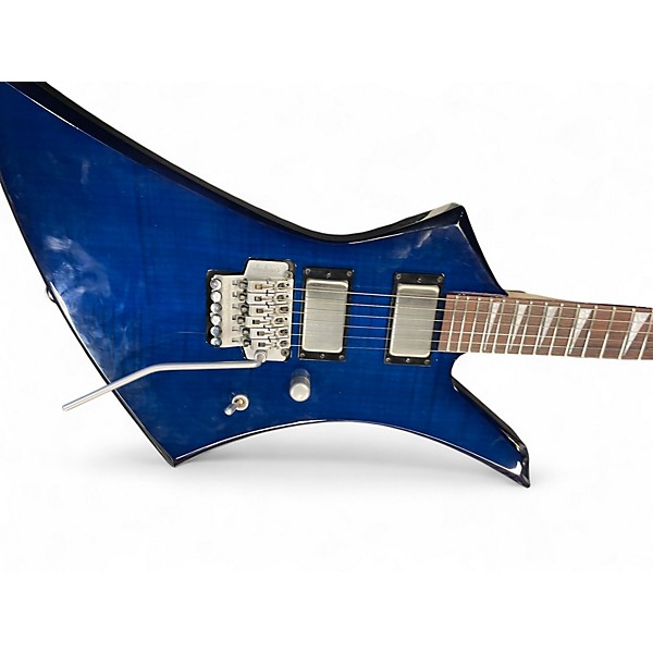 Used Jackson KELLY KE3 (REPLACED PICKUPS EMG 81/60) Blue Solid Body Electric Guitar