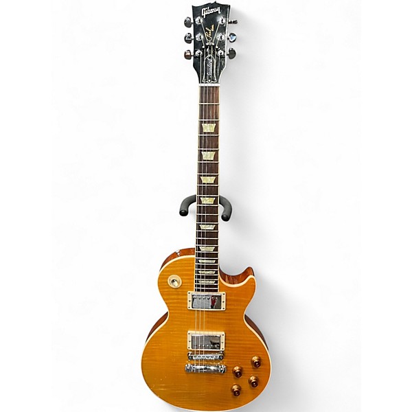 Used 2012 Gibson Les Paul Standard Yellow Tiger Solid Body Electric Guitar