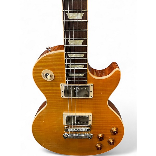 Used 2012 Gibson Les Paul Standard Yellow Tiger Solid Body Electric Guitar