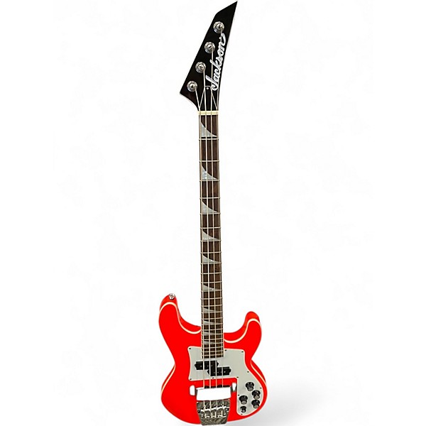 Used Jackson X Series Concert Bass IV Rocket Red Electric Bass Guitar