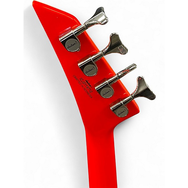 Used Jackson X Series Concert Bass IV Rocket Red Electric Bass Guitar