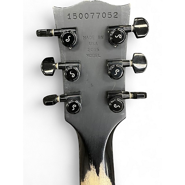 Used Gibson Les Paul CM 2015 Satin Black Solid Body Electric Guitar