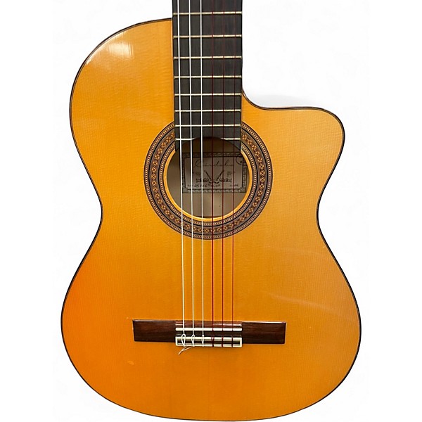 Used Cordoba 45FCE Flamenco Natural Classical Acoustic Electric Guitar
