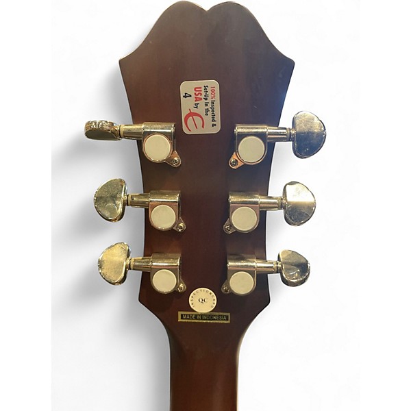 Used Epiphone AJ220SCE Natural Acoustic Electric Guitar