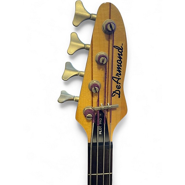 Used DeArmond Pilot Pro IV Natural Electric Bass Guitar