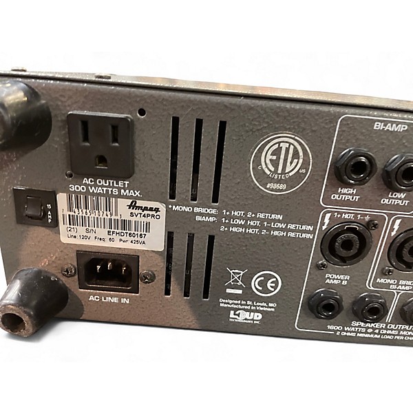 Used Ampeg SVT4PRO 1200W / 1600W Bass Amp Head