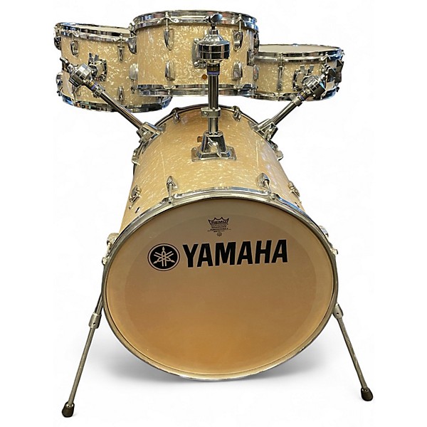 Used Yamaha 4 Piece HipGig Al Foster Signature Pearl White Drum Kit