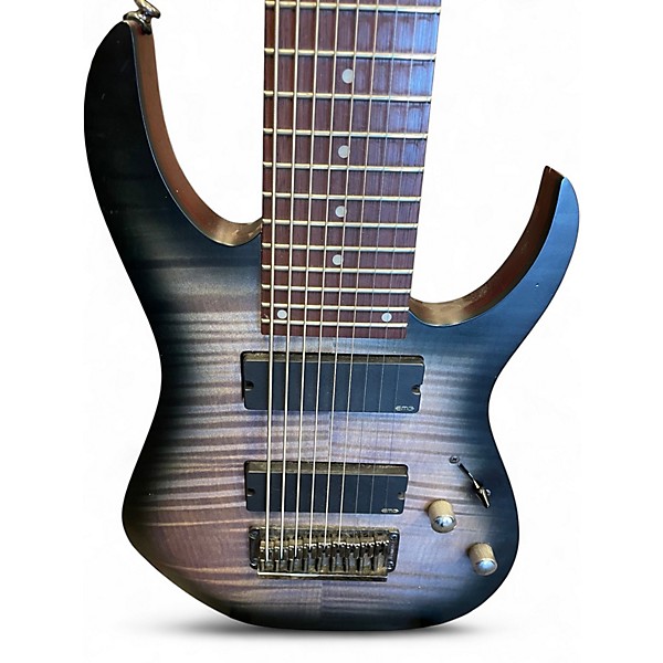 Used Ibanez RGIR9ME Iron Label Faded Denim Burst Solid Body Electric Guitar
