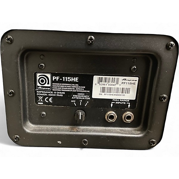 Used Ampeg PF115HE Portaflex 1x15 Bass Cabinet