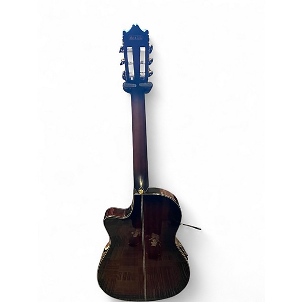 Used Ibanez GA35TCE Dark Violin Burst Classical Acoustic Electric Guitar