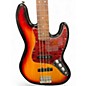 Used Squier Contemporary Jazz Bass 3 Tone Sunburst Electric Bass Guitar