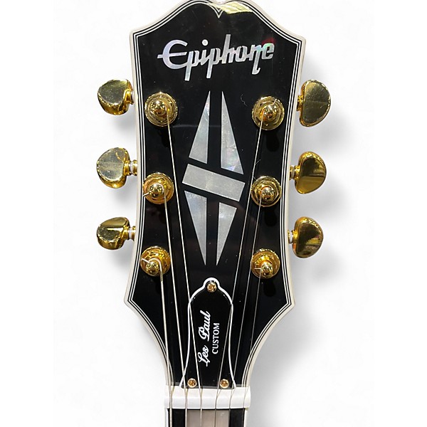 Used Epiphone Les Paul Custom Blonde Solid Body Electric Guitar