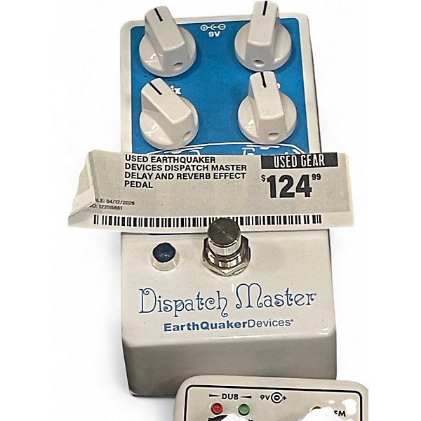 Used EarthQuaker Devices Dispatch Master Delay and Reverb Effect Pedal