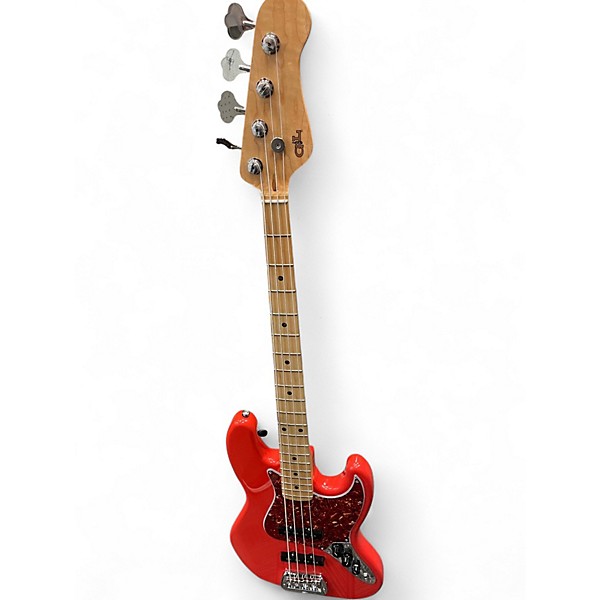 Used 2023 G&L JB4 Fullerton Red Electric Bass Guitar