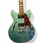 Used D'Angelico DAPMINIDCOTCSCB Blue Hollow Body Electric Guitar