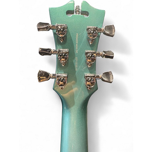 Used D'Angelico DAPMINIDCOTCSCB Blue Hollow Body Electric Guitar