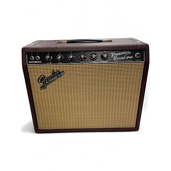 Used Fender 65 Princeton Reverb 1x10 15W Tube Guitar Combo Amp